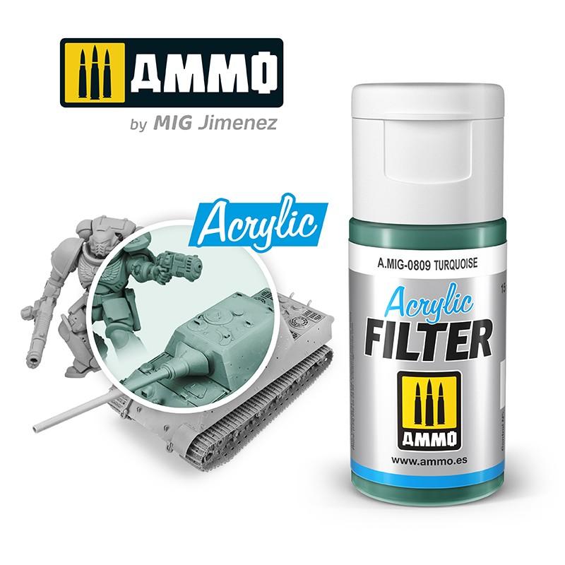 Ammo Acrylic Filter Turquoise 15ml