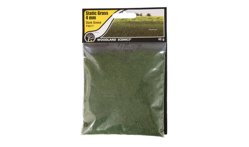 Woodland Scenics 4mm Static Grass Dark Green