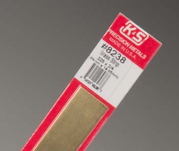 KS Metals 12 Brass Strip .025 X .75 1Pc