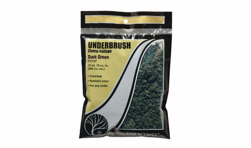 Woodland Scenics Dark Green Underbrush (Bag)