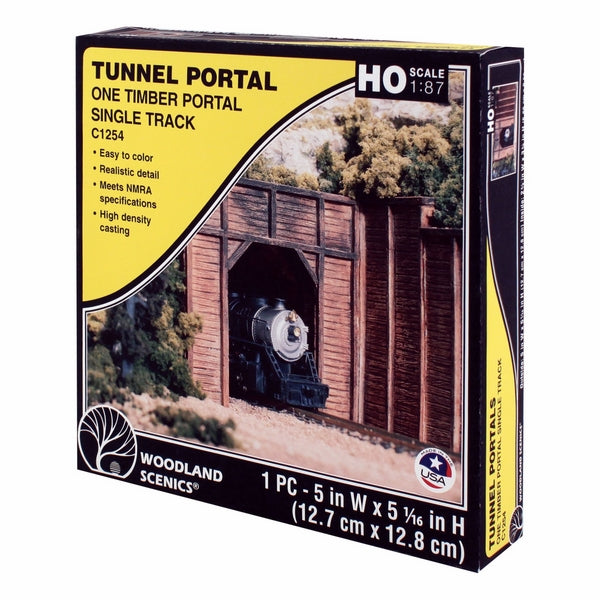 Woodland Scenics Ho Tunnel Port Timber Sgl 1Ea