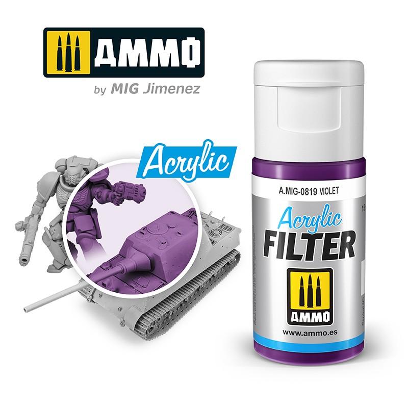Ammo Acrylic Filter Violet 15ml