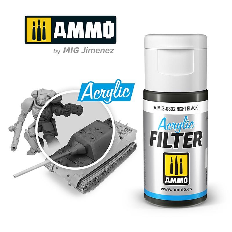 Ammo Acrylic Filter Night Black 15ml