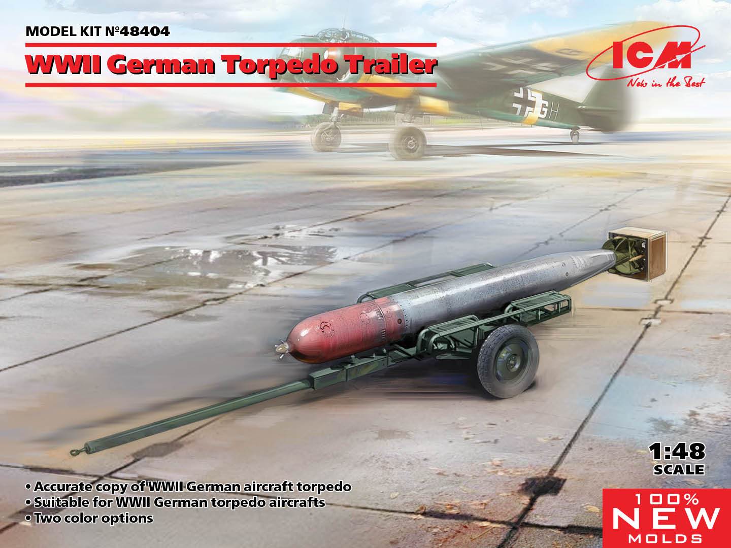 ICM 1:48 WWII German Torpedo Trailer
