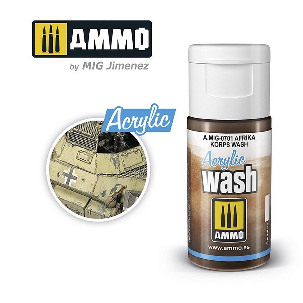 Ammo Acrylic Wash Afrika Korps 15ml