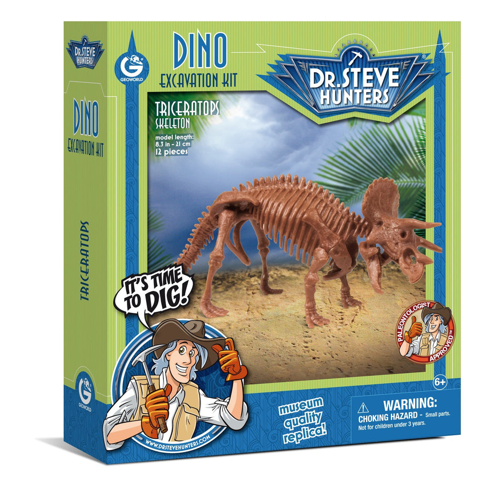 Dr S. Hunters Triceratops Skeleton DinoExcavation Kit