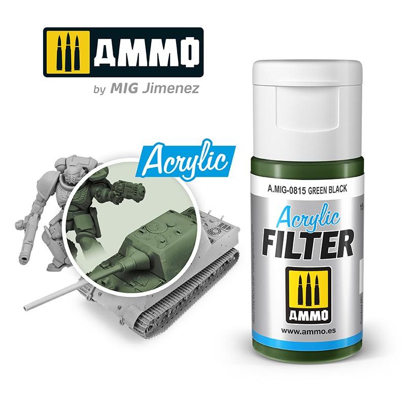 Ammo Acrylic Filter Green Black 15ml