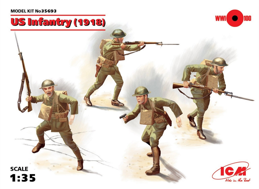 ICM 1:35 Us Infantry (1918) (4)