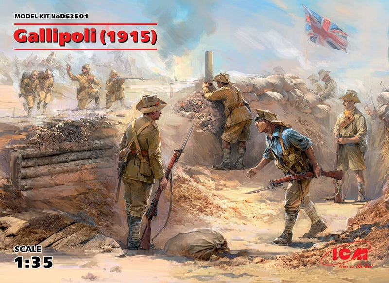 ICM 1:35 Gallipoli(1915) Anzac(4) Turkish(4)