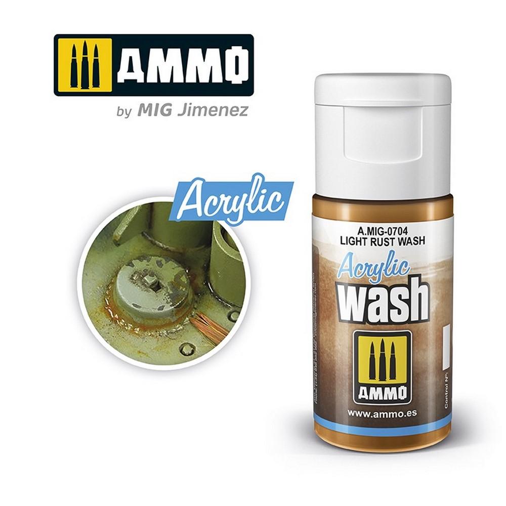 Ammo Acrylic Wash Light Rust 15ml
