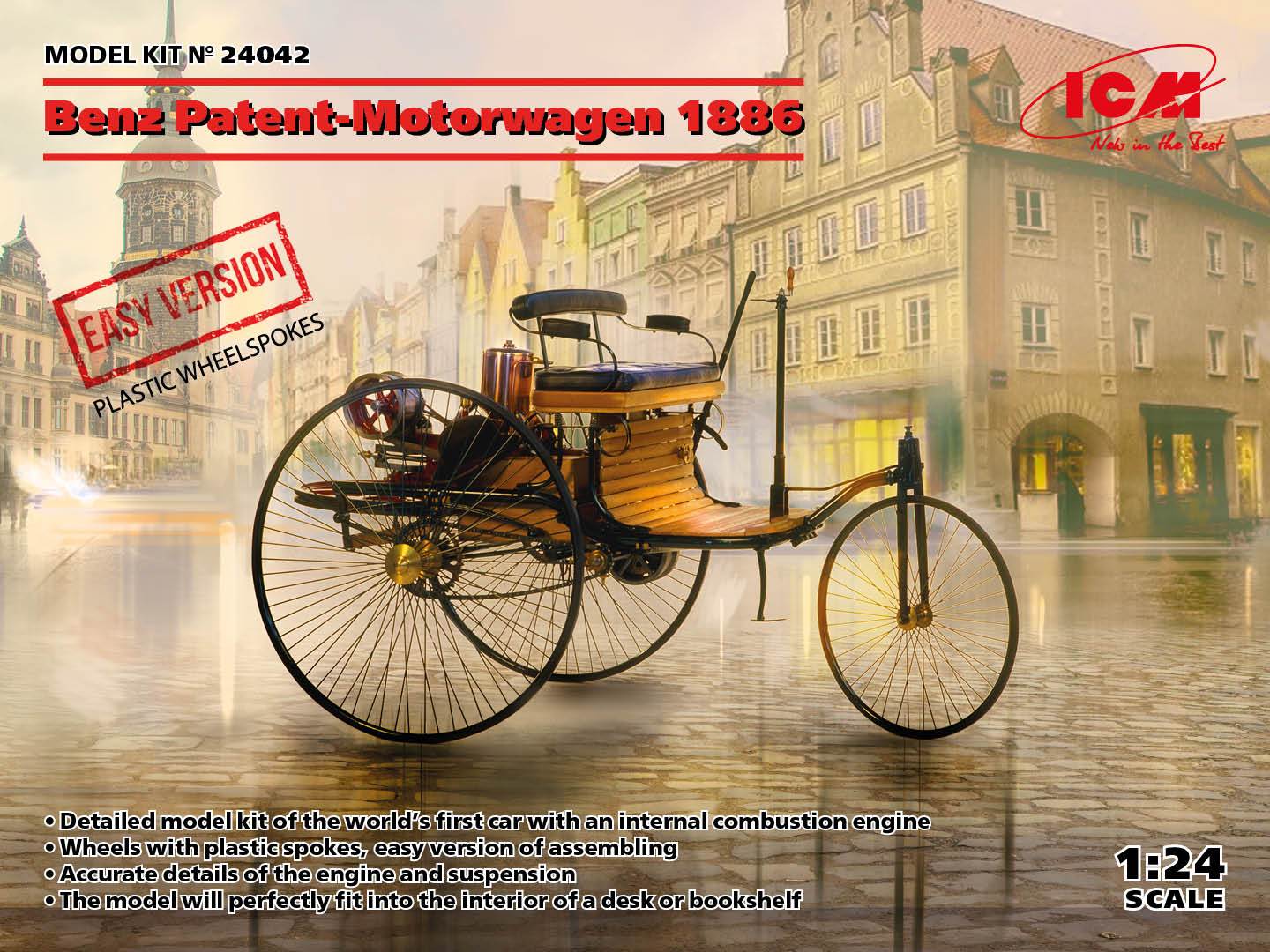 ICM 1:24 Benz Patent-Motorwagen 1886