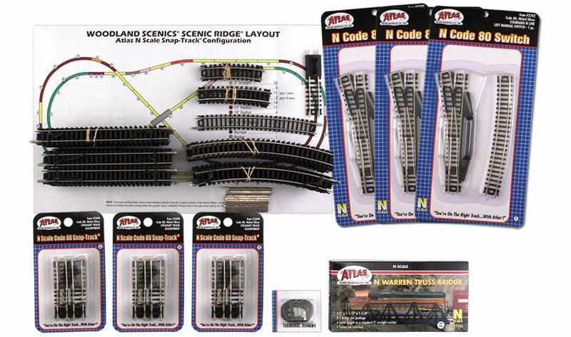 Woodland Scenics N Scale Track Pack 2588*