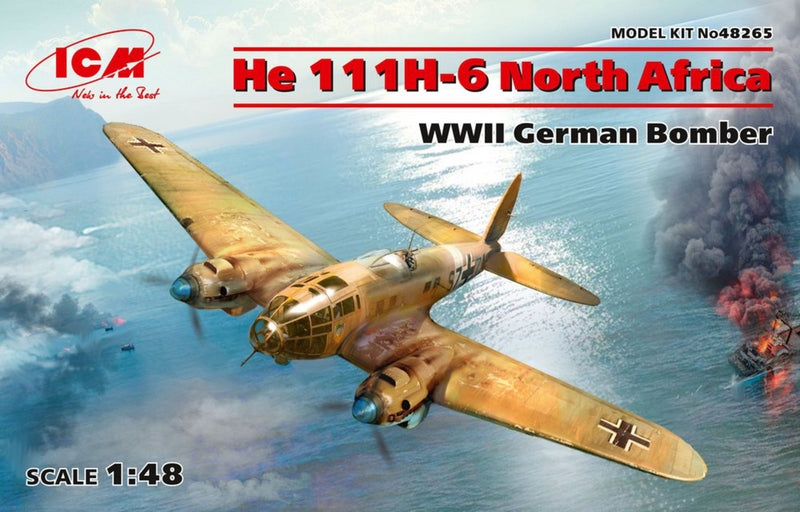 ICM 1:48 He 111H-6 North Africa WWII German Bomber
