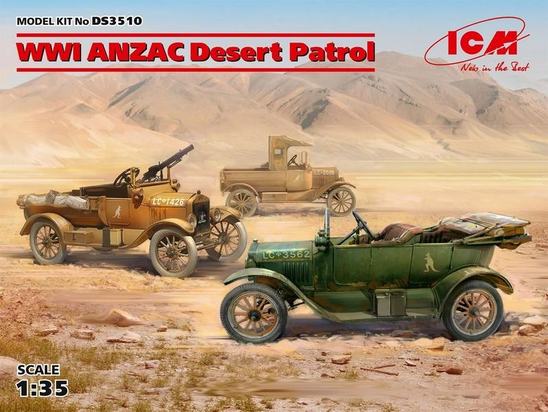 ICM 1:35 WWI Anzac Desert Patrol Model TLCP Utility Touring