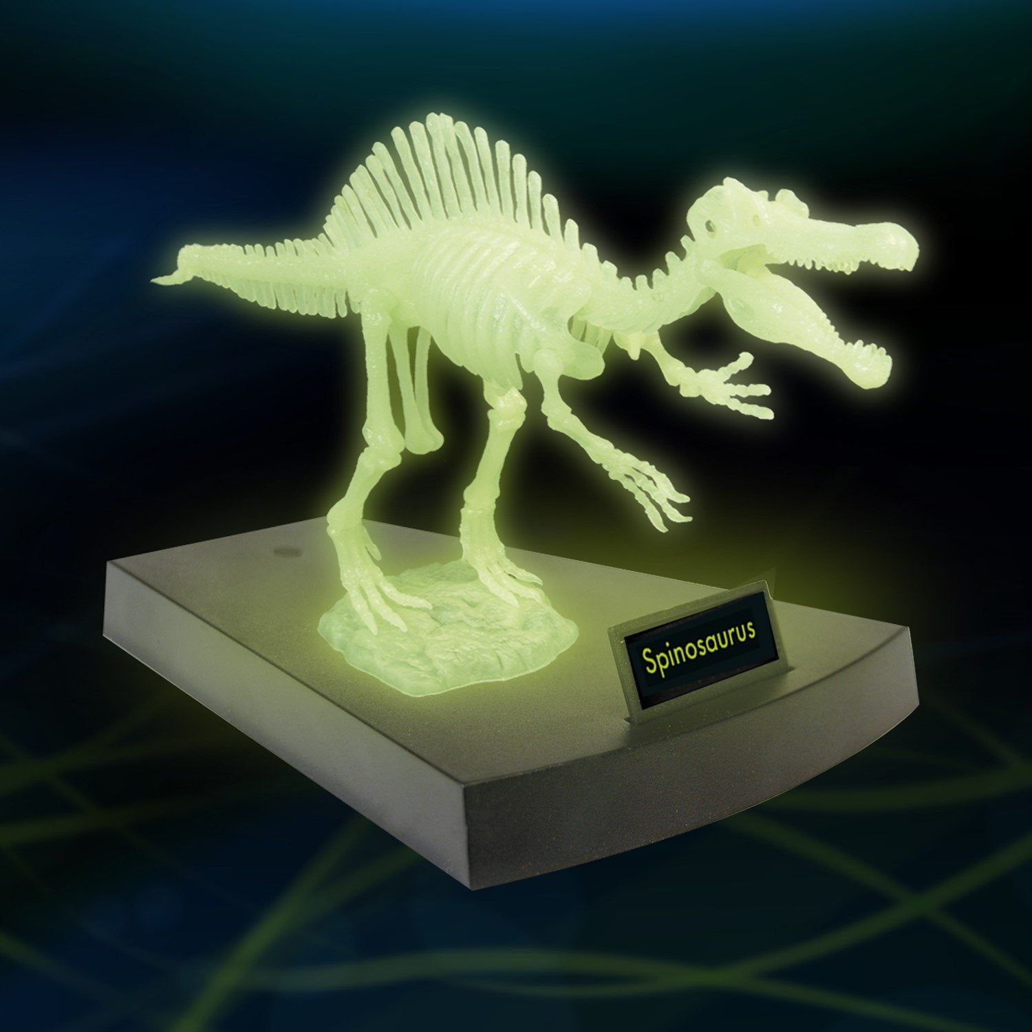 Dr. Steve Hunters Jurassic Night Glow-In-The-Dark Spinosaurus