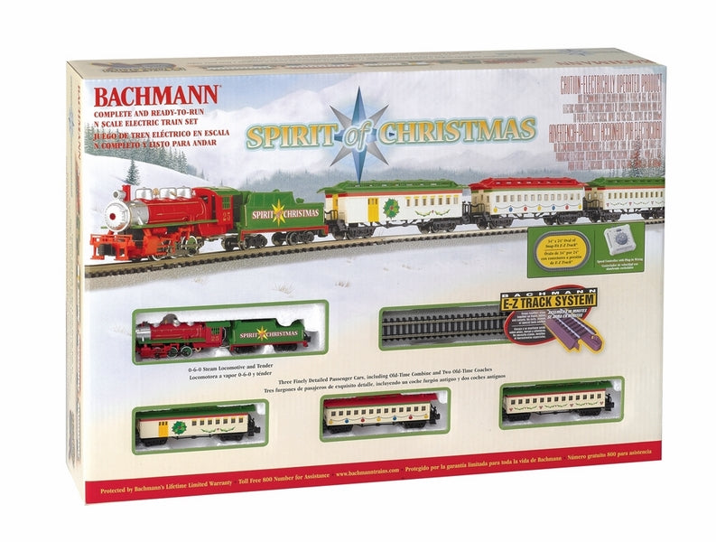 Bachmann Spirit Of Christmas Passenger Train Set. N Scale