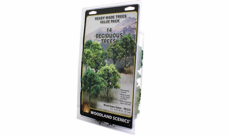 Woodland Scenics 3In - 5In Rm Real Gr Decid 14/Pk *