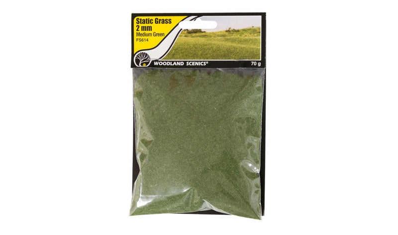 Woodland Scenics 2mm Static Grass MediumGreen