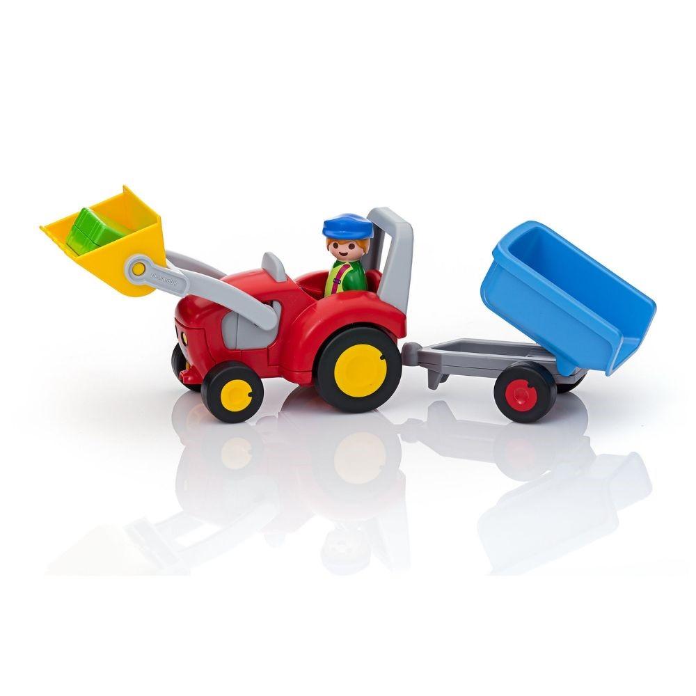 Playmobil 1.2.3 Tractor with Trailer