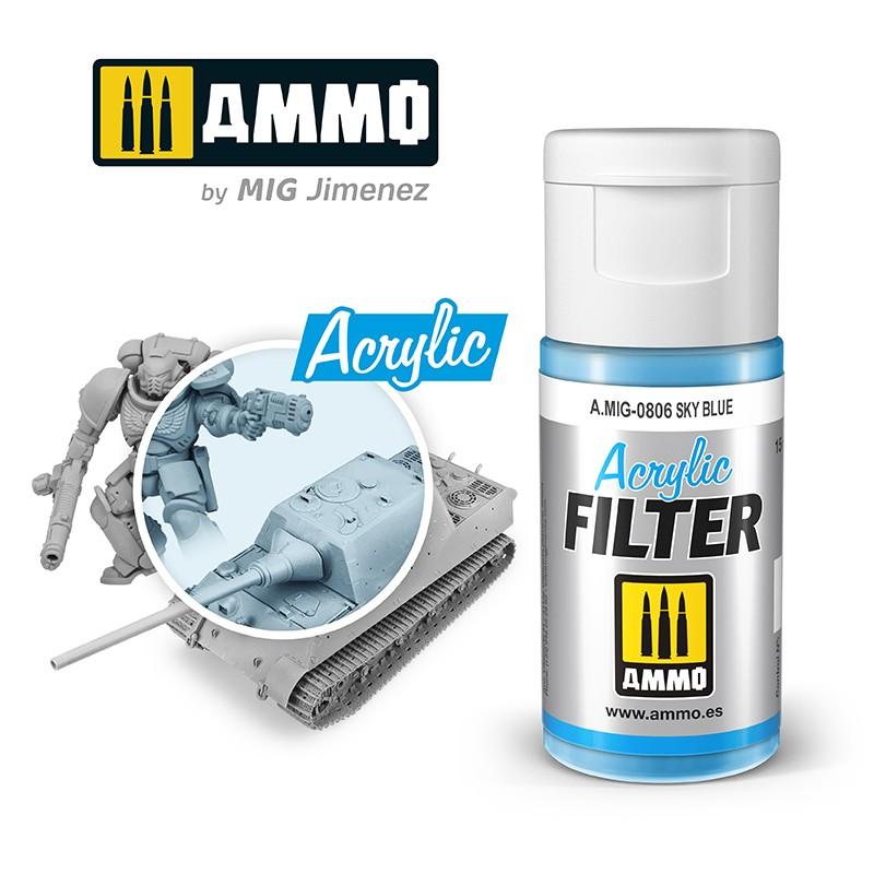 Ammo Acrylic Filter Sky Blue 15ml