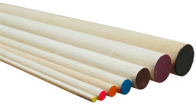 Balsawood Dowel Balsa 6.5X915Mm Red