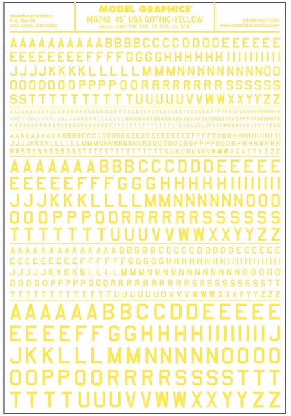 Woodland Scenics 45°Usa Gothic Yellow Dt
