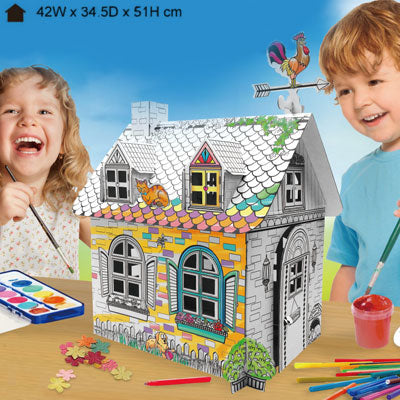 Funny Paper Furniture Mini Rural House Diy Colour & Play