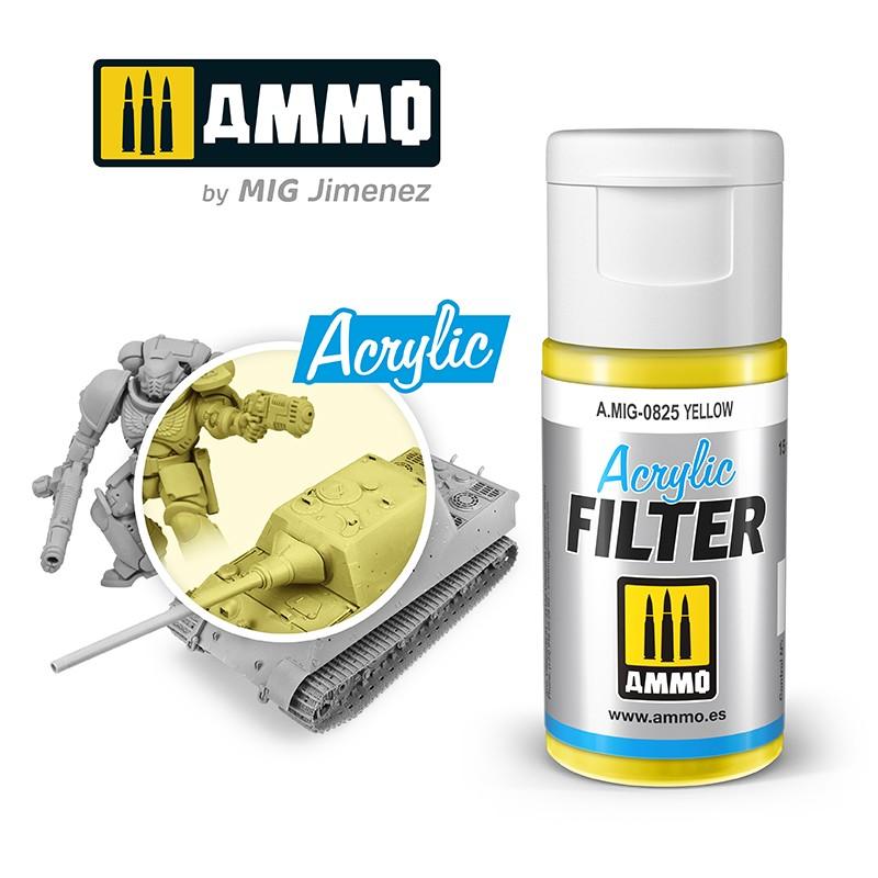 Ammo Acrylic Filter Yellow 15ml
