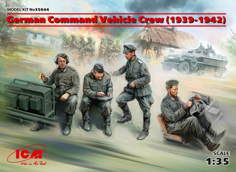 ICM 1:35 Command Vehicle Crew (1939-42)-4