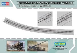 Hobbyboss 1:72 German Railway Curved Track