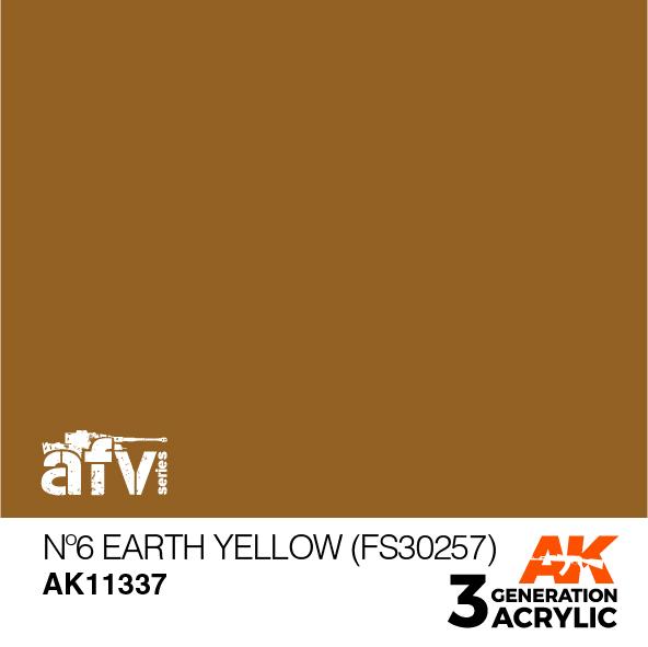 AK Interactive Acrylic Nº6 Earth Yellow(FS30257)