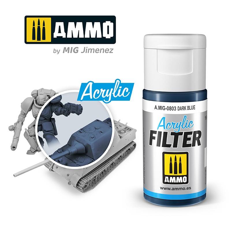 Ammo Acrylic Filter Dark Blue 15ml