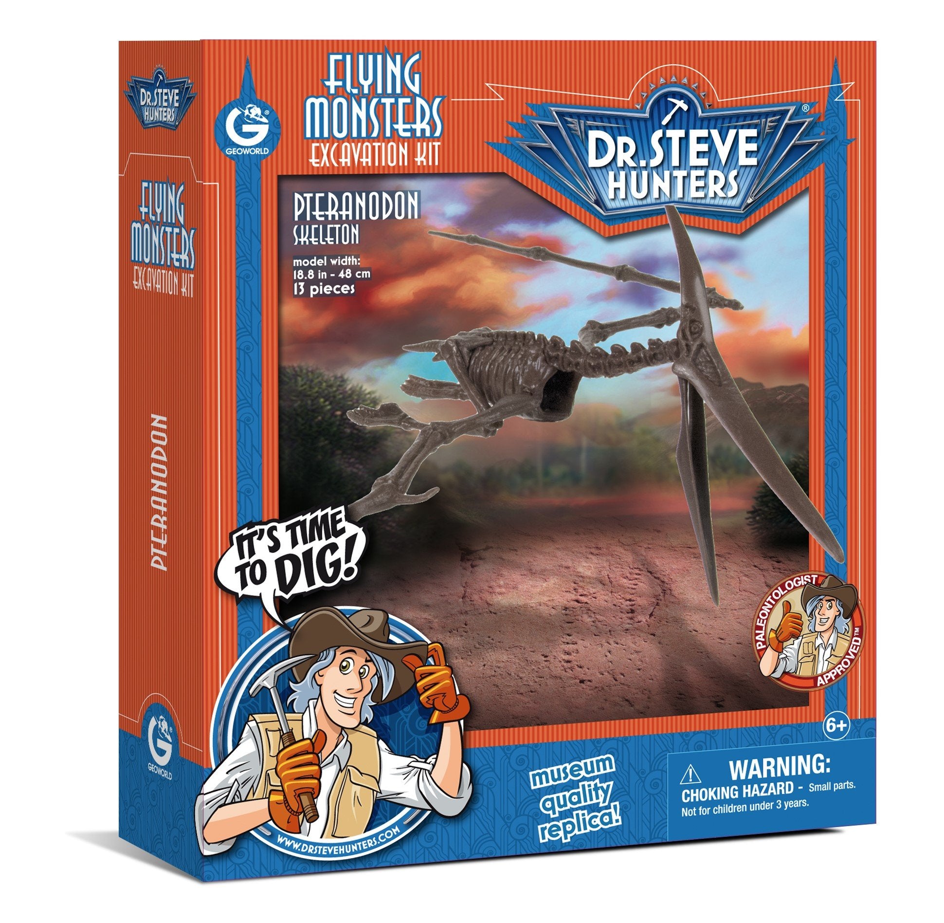 Dr S. Hunters Pteranodon Skeleton FlyingMonsters Excavation Kit