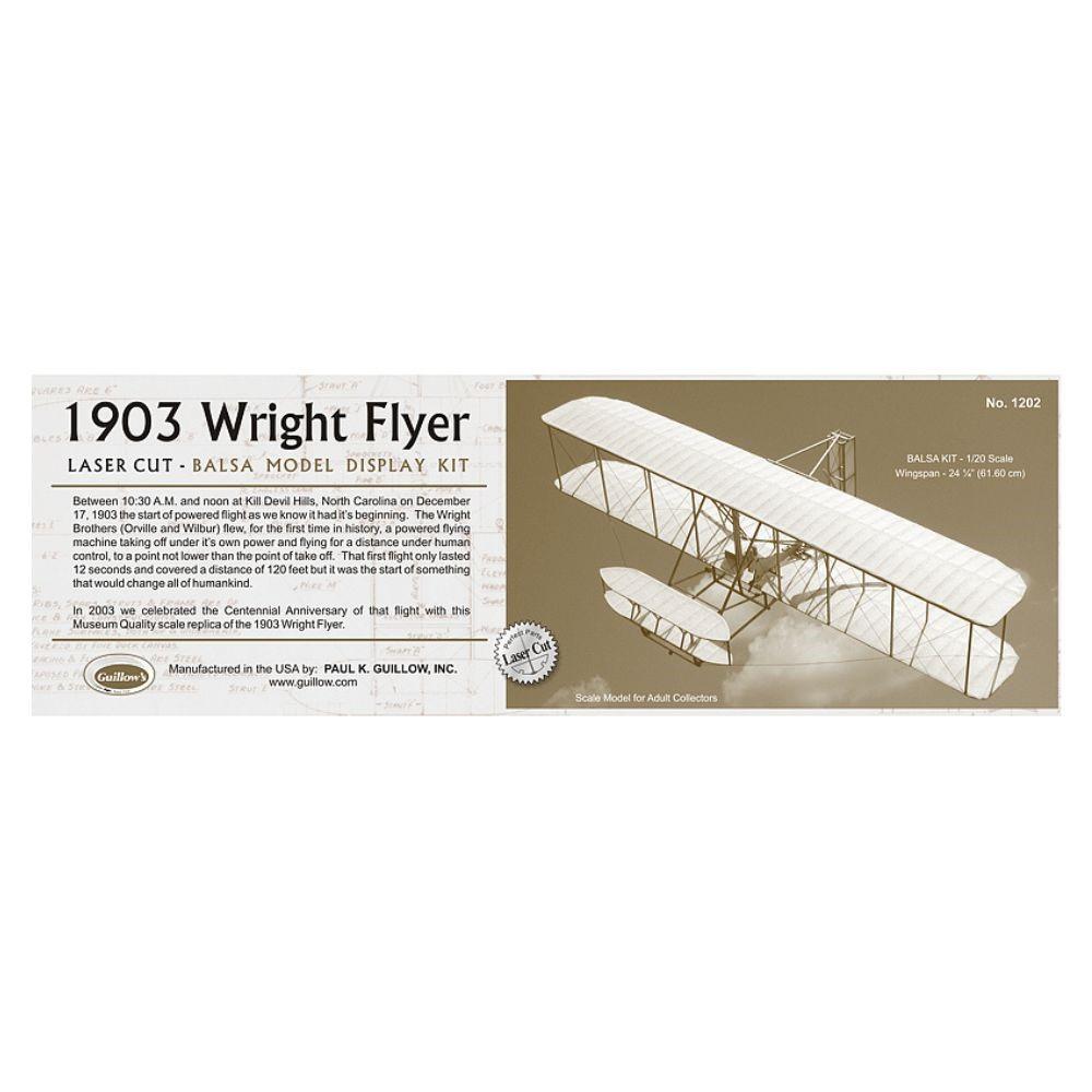 Guillows 1903 Wright Flyer 1:20 Scale Laser Cut Model Kit, 616mm WS