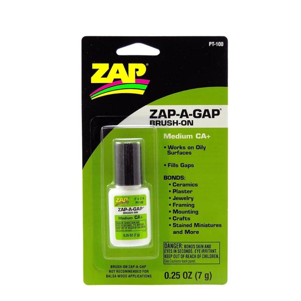 Zap Adhesive 1/4oz Brush On Zap-A-Gap Pacer, carded,  11730024
