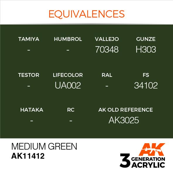 AK Interactive Acrylic Medium Green