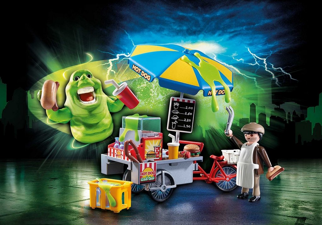 Playmobil Ghostbusters Slimer with Hotdog Stand