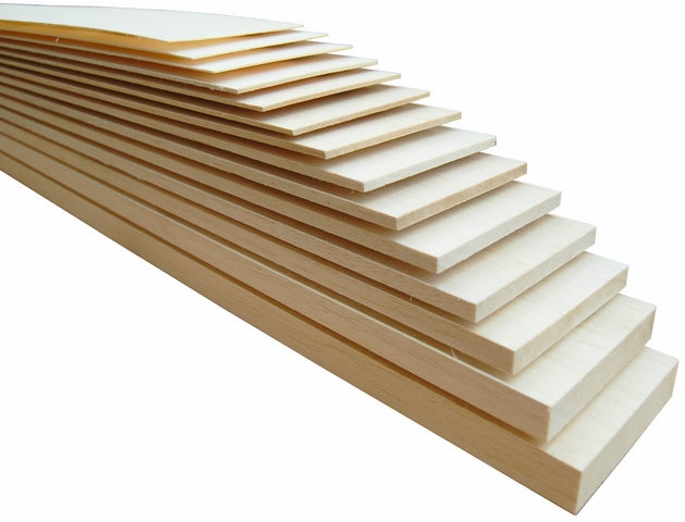 Balsawood Balsa Sheet 915X100X12.5Mm