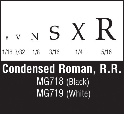 Woodland Scenics Condensed Roman Rr White Dt