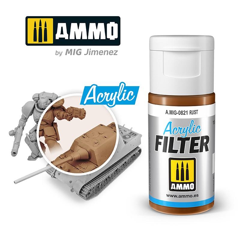 Ammo Acrylic Filter Rust 15ml