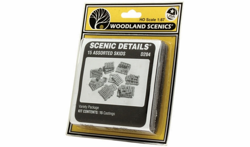 Woodland Scenics 15 Assorted Skids Sc Details *