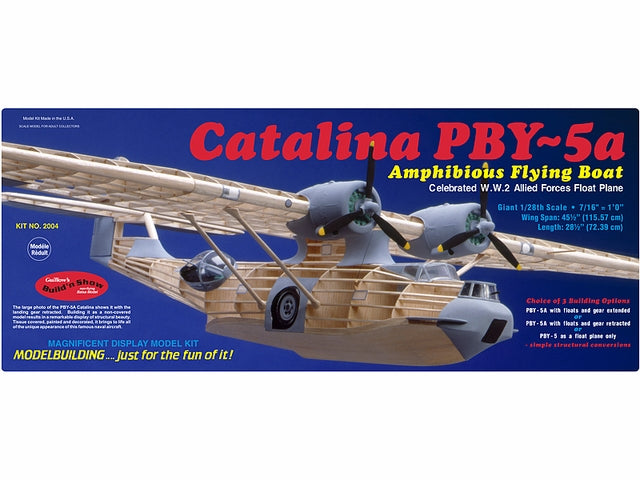 Guillows PBY-5a Catalina 1:28 Scale Balsa Model Kit, 1155mm WS