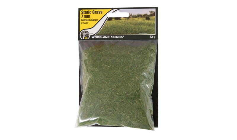 Woodland Scenics 7mm Static Grass MediumGreen