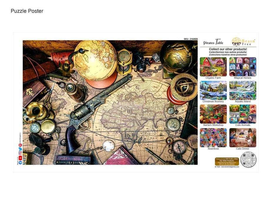 Pirates Table Jigsaw Puzzle 1000 Piece